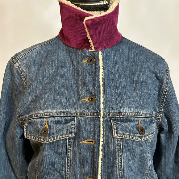 L.L. Bean Denim Sherpa-Lined Jacket - Picture 7 of 13